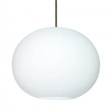 Besa Lighting 1JT-477507-BR - Besa Pendant Jordo Bronze Opal Matte 1x150W Medium Base