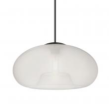 Besa Lighting 1JT-BANA15FR-BK - Besa Pendant Bana 15 Black Frost 1x60W MAX E26 Base