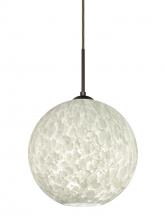 Besa Lighting 1JT-COCO1219-LED-BR - Besa Coco 12 Pendant, Carrera, Bronze Finish, 1x9W LED