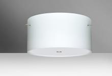 Besa Lighting 1KM-400807-LED-SN - Besa Ceiling Tamburo 16 Satin Nickel Opal Matte 1x28W LED