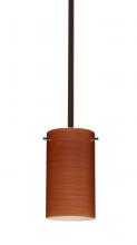 Besa Lighting 1TT-4404CH-HAL-BR - Besa Stem Stilo 7 Pendant Bronze Cherry 1x40W G9