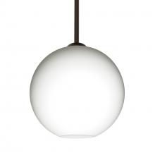 Besa Lighting 1TT-COCO807-BR-L - Besa Coco 8 Stem Pendant, Opal Matte, Bronze Finish, 1x60W Medium Base, 15Ft. Cord