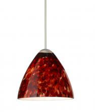 Besa Lighting 1XC-177941-SN - Besa Pendant Mia Satin Nickel Garnet 1x50W Halogen