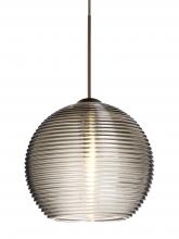 Besa Lighting 1XC-461502-BR-L - Besa Pendant Kristall 6 Bronze Smoke 1x35W Halogen, 15Ft. Cord