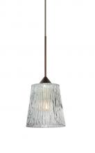 Besa Lighting 1XC-512500-BR - Besa Pendant Nico 4 Bronze Clear Stone 1x35W Halogen