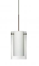 Besa Lighting 1XC-C44007-BR - Besa Pendant Pahu 4 Bronze Clear/Opal 1x35W Halogen