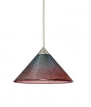 Besa Lighting 1XT-117691-SN - Besa Pendant Kona Satin Nickel Bi-Color 1x50W Halogen