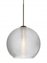 Besa Lighting 1XT-461500-BR-L - Besa Pendant Kristall 6 Bronze Clear 1x35W Halogen, 15Ft. Cord