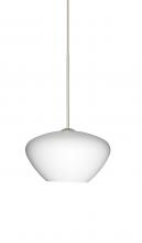 Besa Lighting 1XT-541007-SN - Besa Pendant Peri Satin Nickel Opal Matte 1x50W Halogen