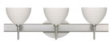 Besa Lighting 3SW-4679KR-LED-SN - Besa Wall Brella Satin Nickel Chalk 3x5W LED