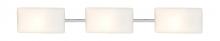 Besa Lighting 3WT-888607-LED-CR - Besa, Lido Vanity, Opal Matte, Chrome Finish, 3x9W LED