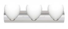 Besa Lighting 3WZ-412207-LED-SN - Besa Wall Bolla Satin Nickel Opal Matte 3x9W LED