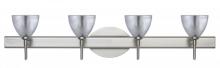 Besa Lighting 4SW-1758SF-SN - Besa Divi Wall 4SW Silver Foil Satin Nickel 4x40W G9