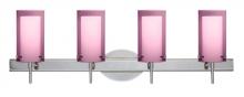 Besa Lighting 4SW-A44007-LED-CR - Besa Pahu 4 Wall 4SW Transparent Amethyst/Opal Chrome 4x5W LED