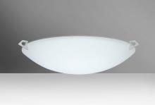 Besa Lighting 841925-LED-SN - Besa Ceiling Sonya 17 Satin Nickel Satin White 3x11W LED