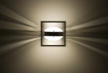 Besa Lighting OPTOS1W-FRFR-BA - Besa Optos Wall Frost/Frost Brushed Aluminum 1x40W G9