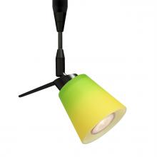 Besa Lighting RSP-5042GY-BK - Besa, Canto 3 Spotlight, Bicolor Green/Yellow, Black Finish, 1x35W MAX GU5.3 Base