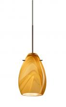 Besa Lighting RXP-1713HN-BR - Besa Pendant Pera 6 Bronze Honey 1x50W Halogen