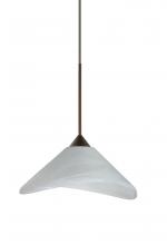 Besa Lighting RXP-191352-BR - Besa Pendant Hoppi Bronze Marble 1x50W Halogen