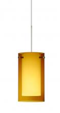 Besa Lighting RXP-G44007-SN - Besa Pendant Pahu 4 Satin Nickel Transparent Armagnac/Opal 1x35W Halogen