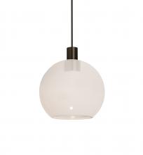 Besa Lighting RXP-NEWTON6MW-LED-BR - Besa, Newton 6 Cord Pendant, Milky White, Bronze Finish, 1x3W LED