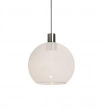 Besa Lighting RXP-NEWTON6MW-LED-SN - Besa, Newton 6 Cord Pendant, Milky White, Satin Nickel Finish, 1x3W LED