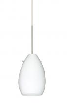 Besa Lighting X-171307-LED-SN - Besa Pendant For Mulitport Canopy Pera 6 Satin Nickel Opal Matte 1x5W LED