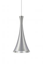 Besa Lighting X-RONDO-LED-SN - Besa, Rondo Cord Pendant For Multiport Canopy, Satin Nickel Finish, 1x9W LED