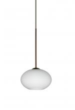 Besa Lighting XP-561207-BR - Besa Pendant Lasso Bronze Opal Matte 1x50W Halogen