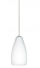 Besa Lighting 1XP-719807-SN - Besa Pendant Karli Satin Nickel Opal Matte 1x50W Halogen