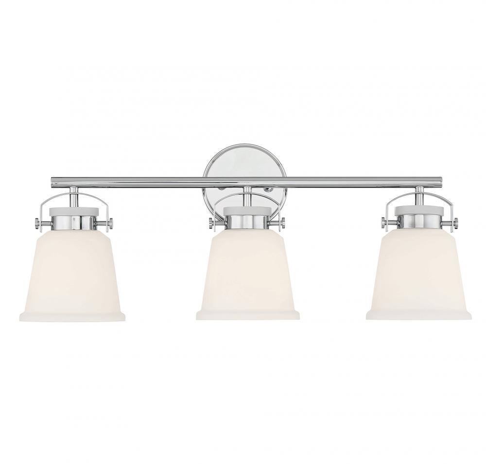 Kaden 3-Light Bathroom Vanity Light in Polished Chrome