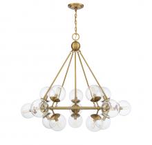 Savoy House 1-1932-15-322 - Orion 15-Light Chandelier in Warm Brass