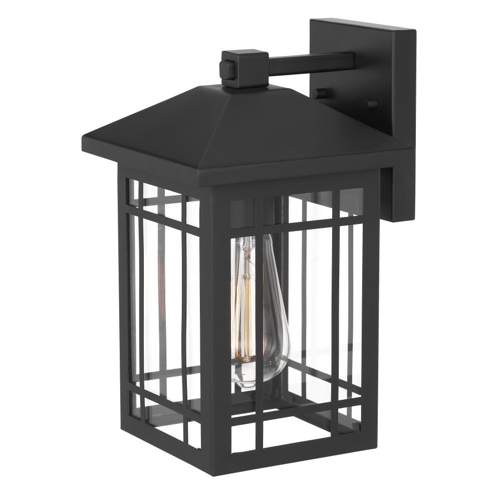 Timberlake 12 In 1-Light Matte Black Painted Outdoor Wall Sconce Lamp