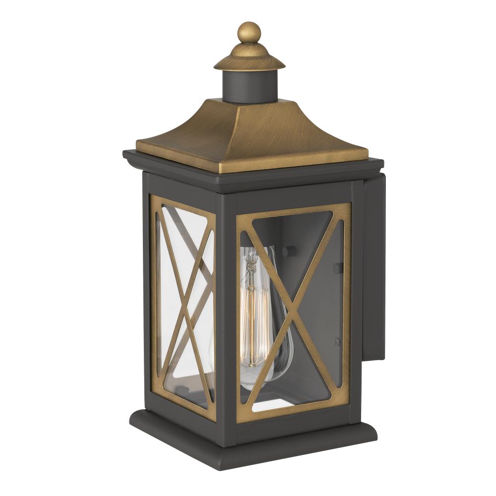 Stonington 12 In 1-Light Two-Tone Outdoor Wall Sconce Lamp