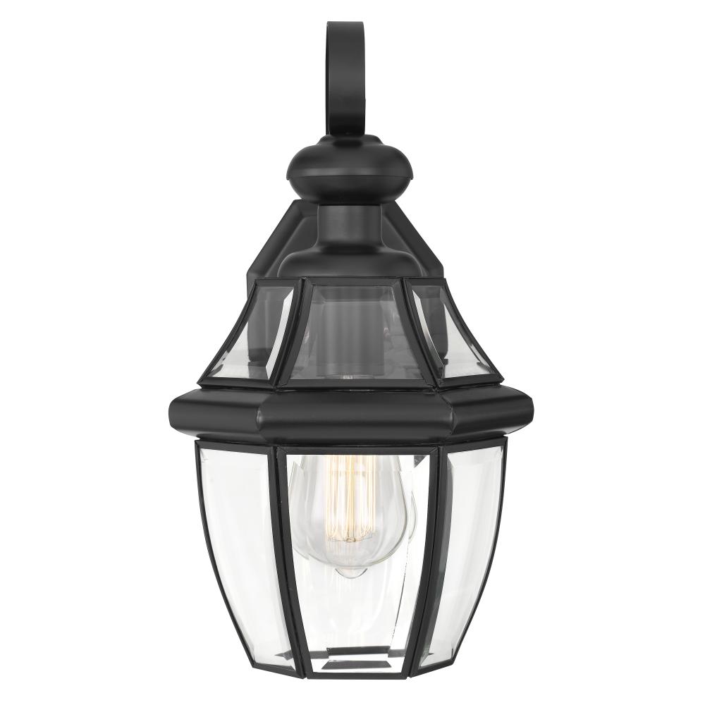 Westport 13 In 1-Bulb Matte Black Outdoor Wall Sconce Lamp