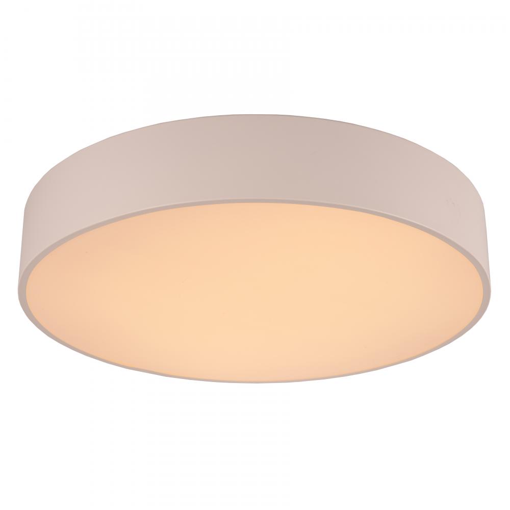 Aperture 48-Watt Matte White Finish Integrated LEd Circle Flush Mount Ceiling Light 24 in. Dia x 4 i