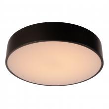 Worldwide Lighting Corp W33561MB20 - Aperture 36-Watt Matte Black Finish Integrated LEd Circle Flush Mount Ceiling Light 20 in. Dia x 4 i