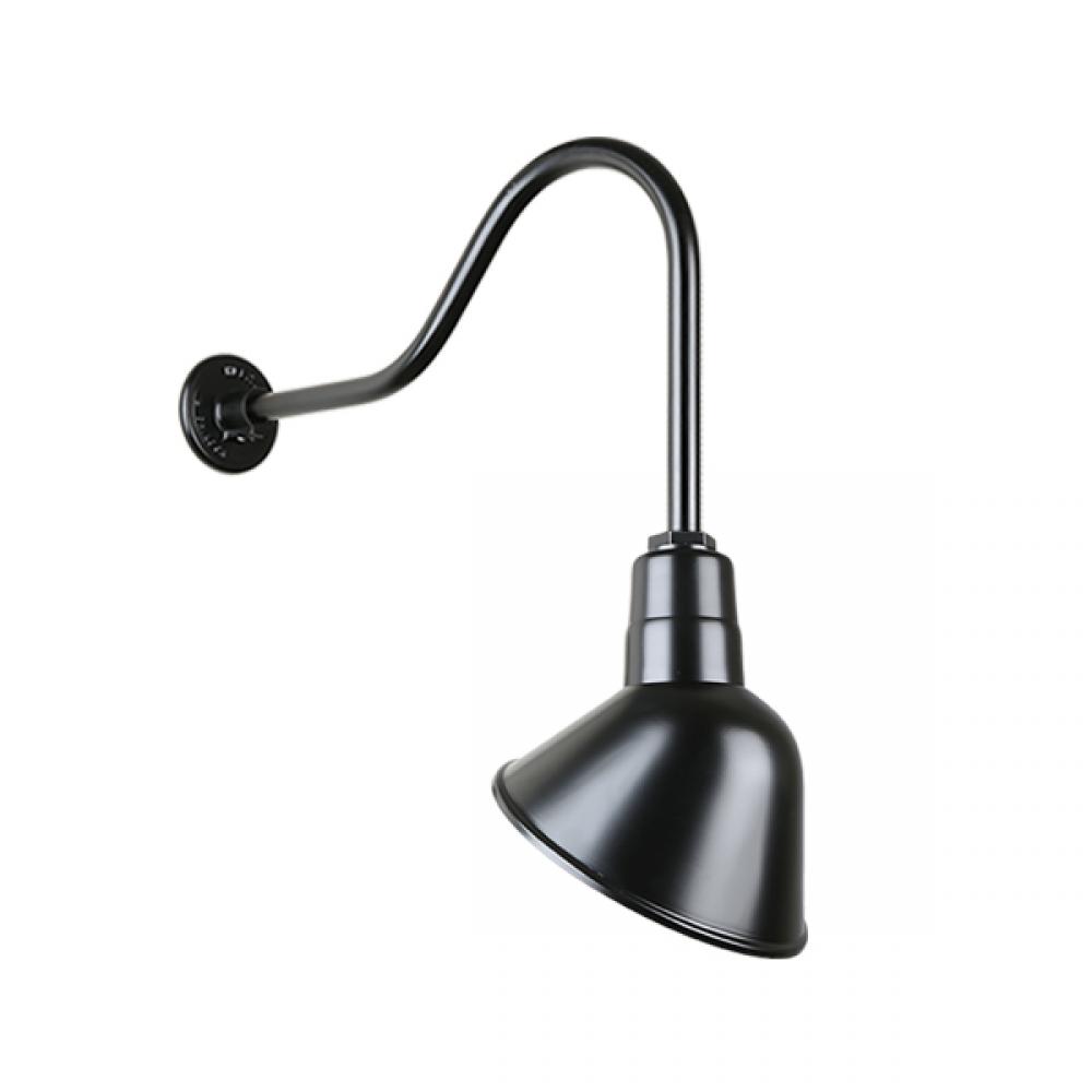 10" Gooseneck Light Angle Shade, QSNHL-H Arm