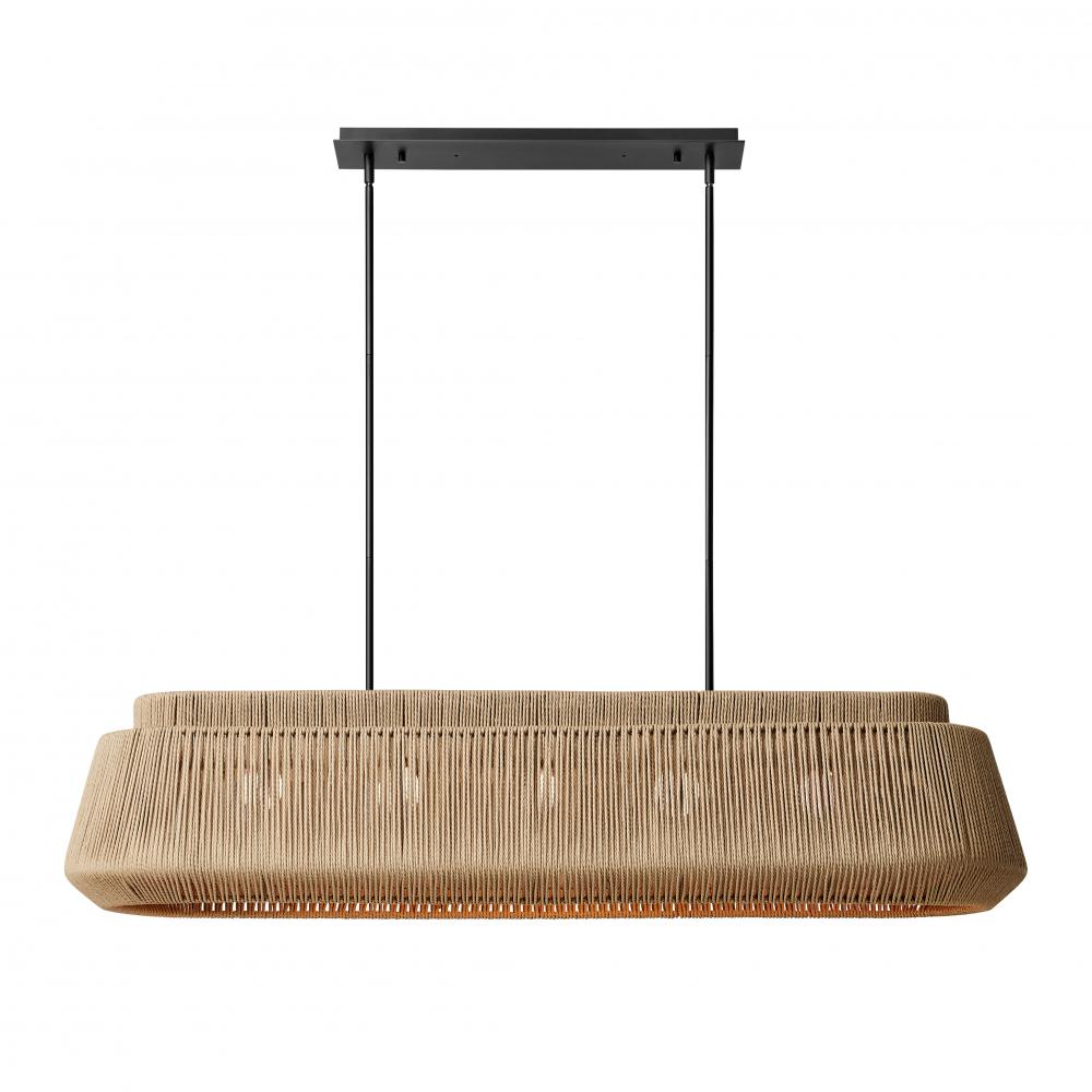 Nido 54" Natural Rope Linear Pendant