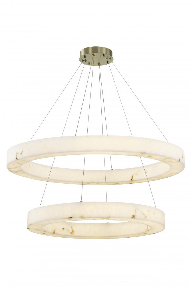 Medley 42" LED Two-Tier Ring Pendant