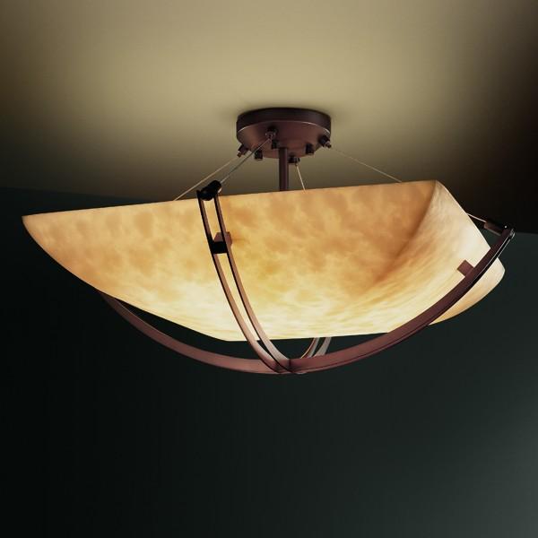 18" Semi-Flush Bowl w/ Crossbar