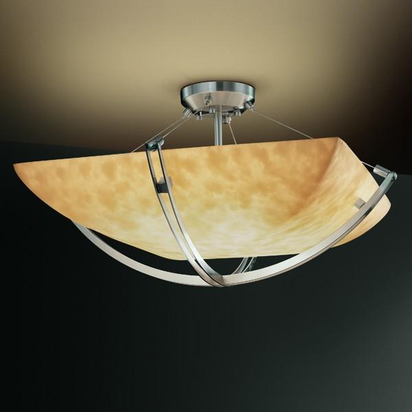 36" Semi-Flush Bowl w/ Crossbar