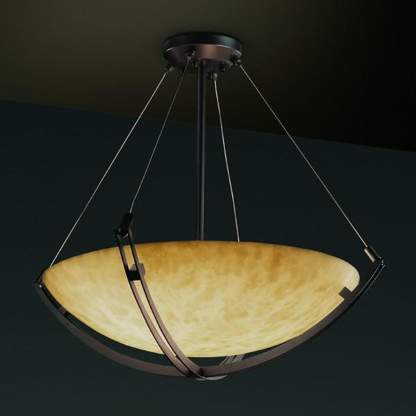 60" Pendant Bowl w/ Crossbar