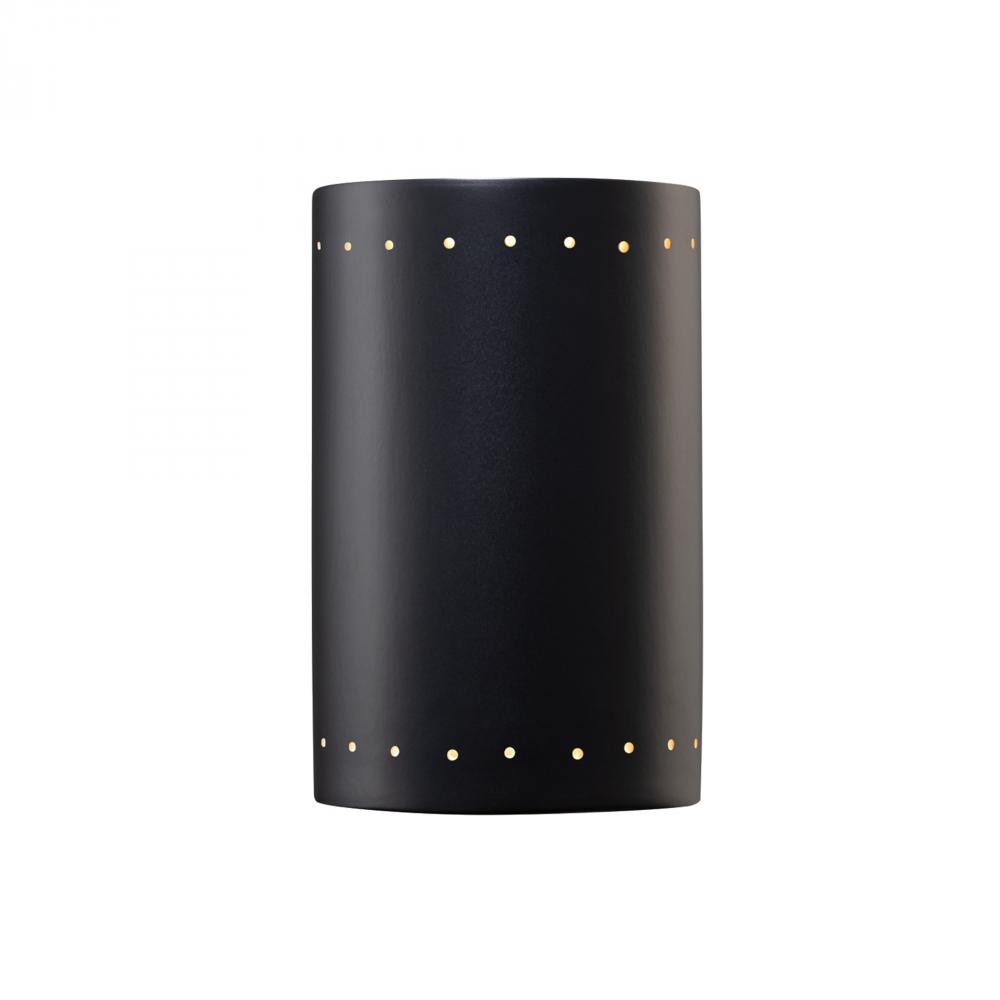 Large ADA LED Cylinder w/ Perfs - Closed Top (Outdoor)