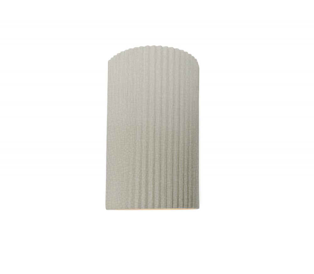 Small ADA Pleated Cylinder Wall Sconce