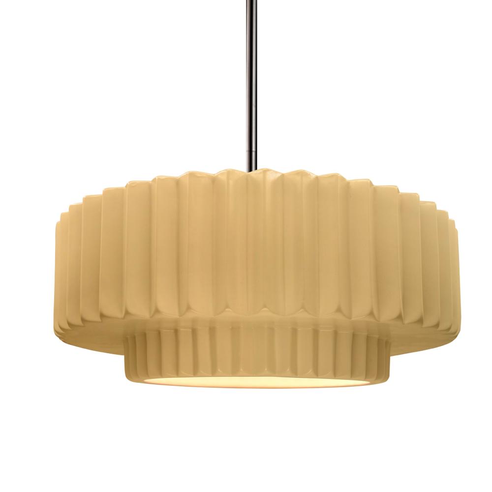 Medium Tier Pleated 1-Light Pendant