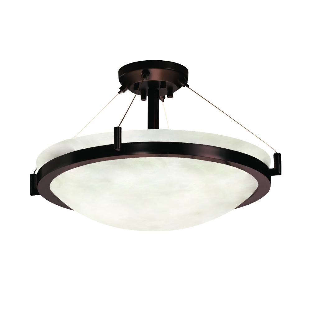 36" LED Semi-Flush Bowl w/ Ring