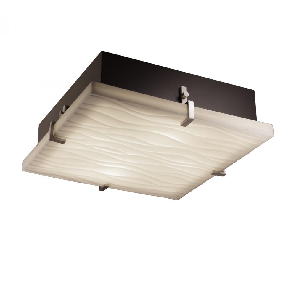 Clips 16" Square LED Flush-Mount