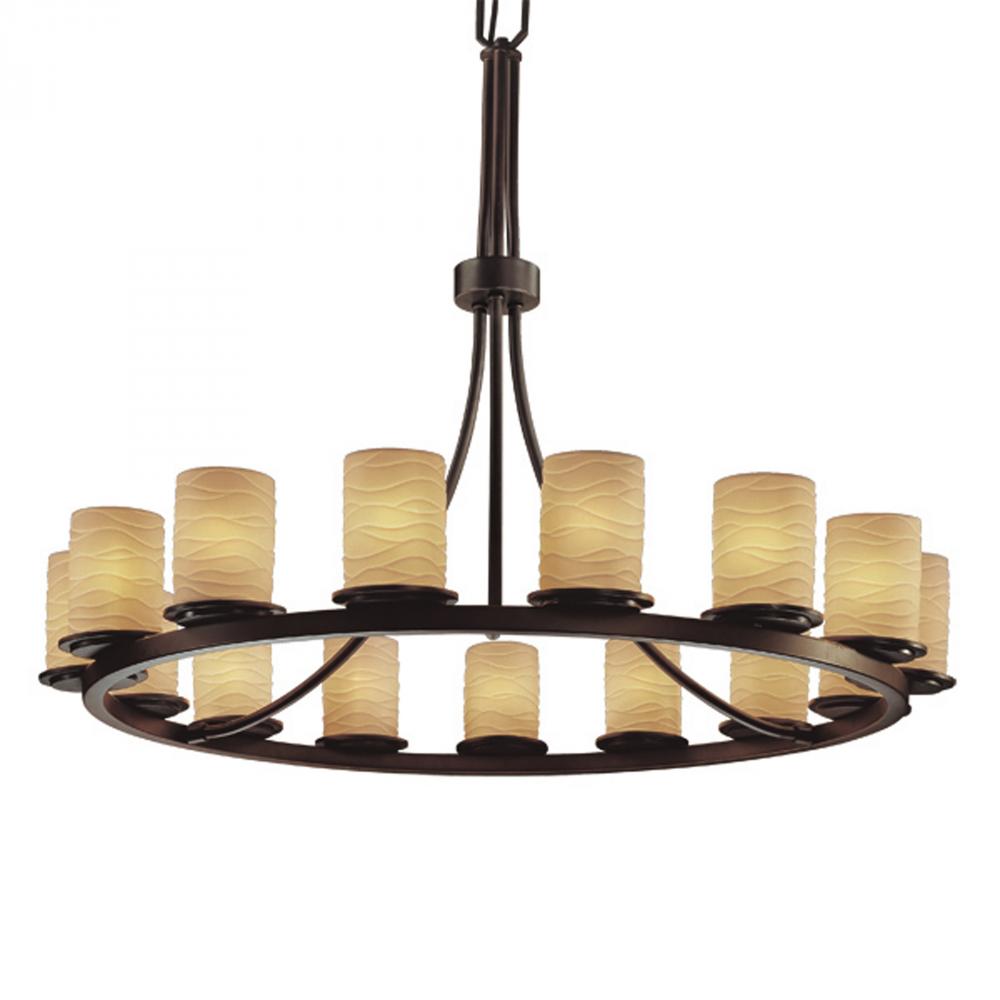 Dakota 15-Light 1-Tier Ring Chandelier