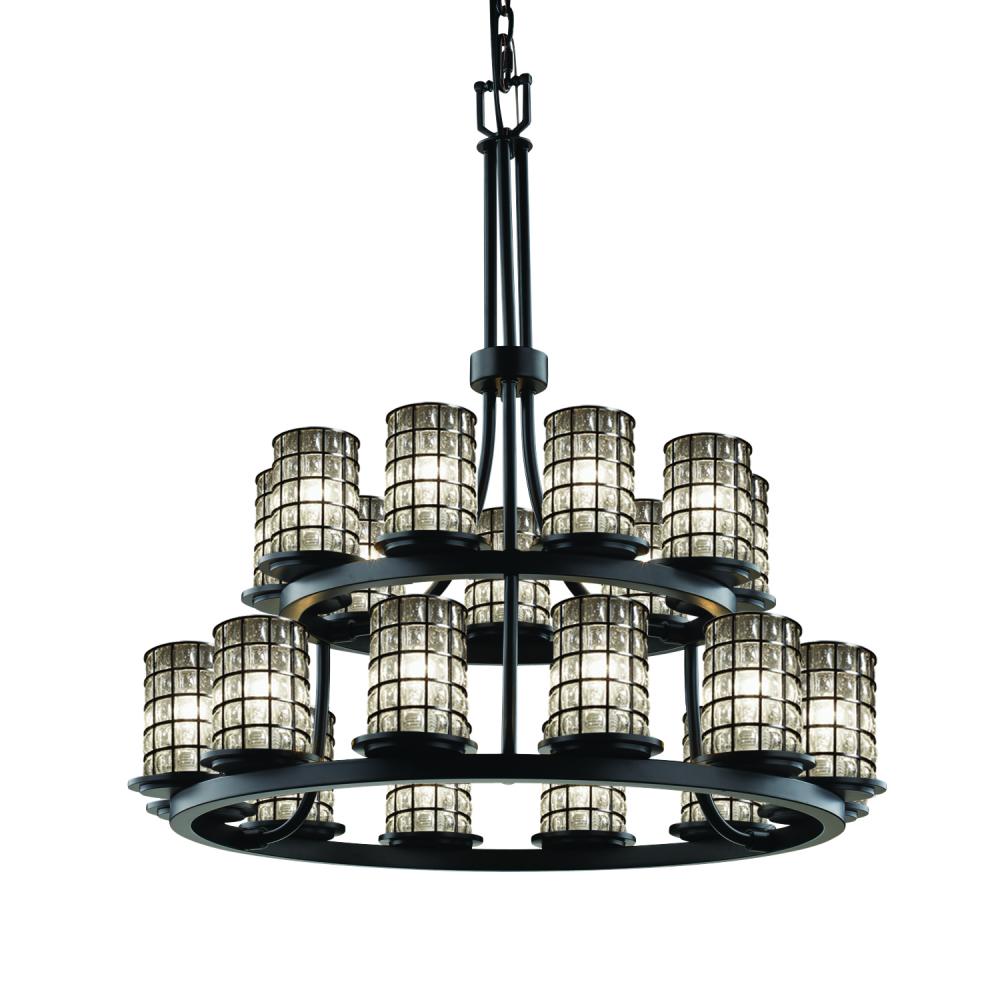 Dakota 21-Light 2-Tier Ring Chandelier